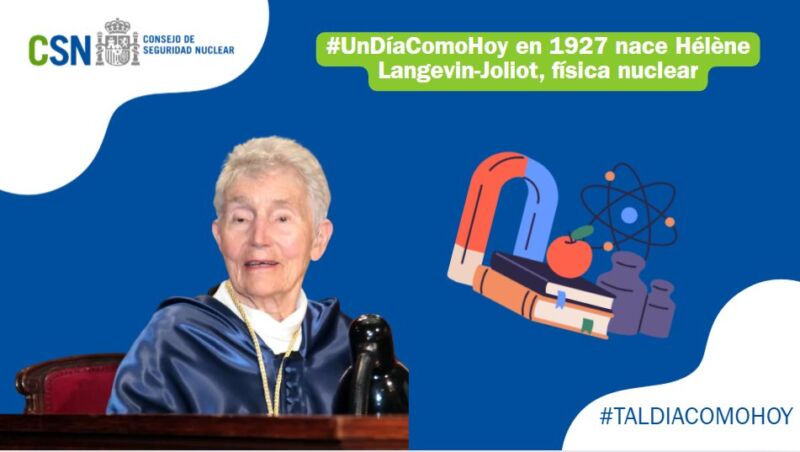 Image for the Tweet beginning: ⚛️ #UnDíaComoHoy nació Hélène Langevin-Joliot,