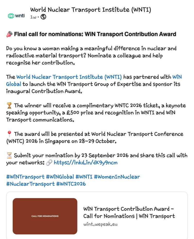 Image for the Tweet beginning: 🚨 Last call. Nominations close